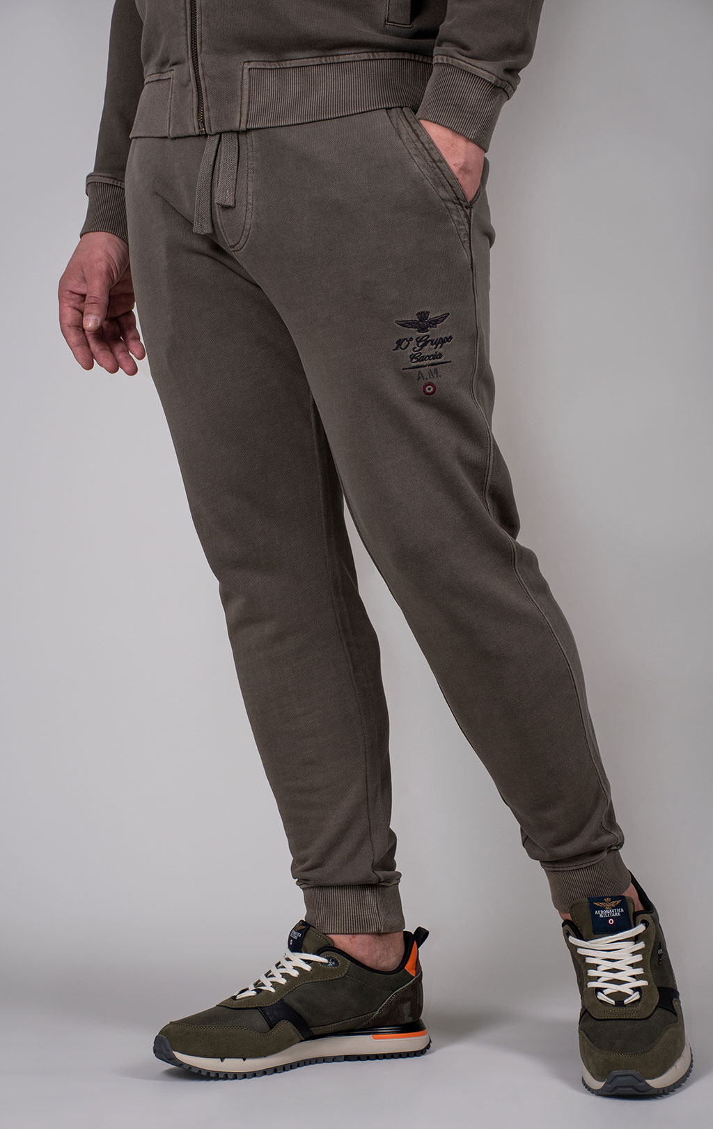 Брюки спортивные AERONAUTICA MILITARE FW 24/25/TR dark musk washed (PF 948) 