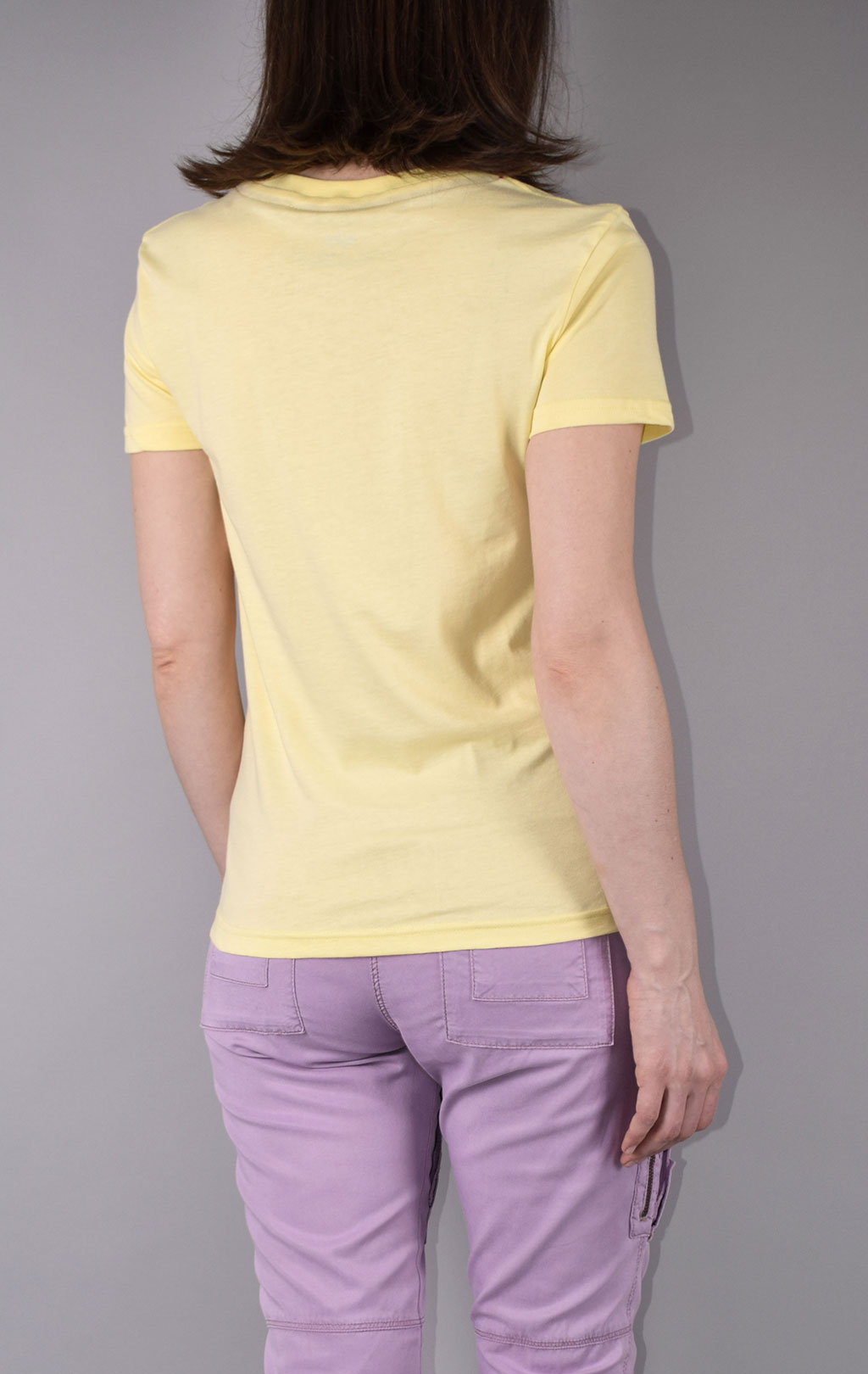 Женская футболка ALPHA INDUSTRIES NEW BASIC T pastel yellow 