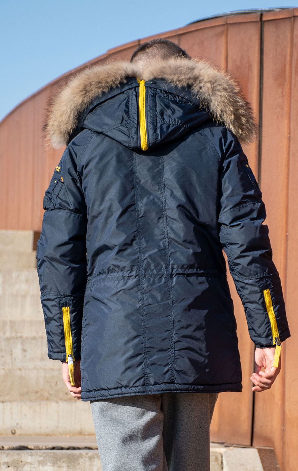 Аляска ALPHA INDUSTRIES PPS N-3B натур. мех rep. blue 