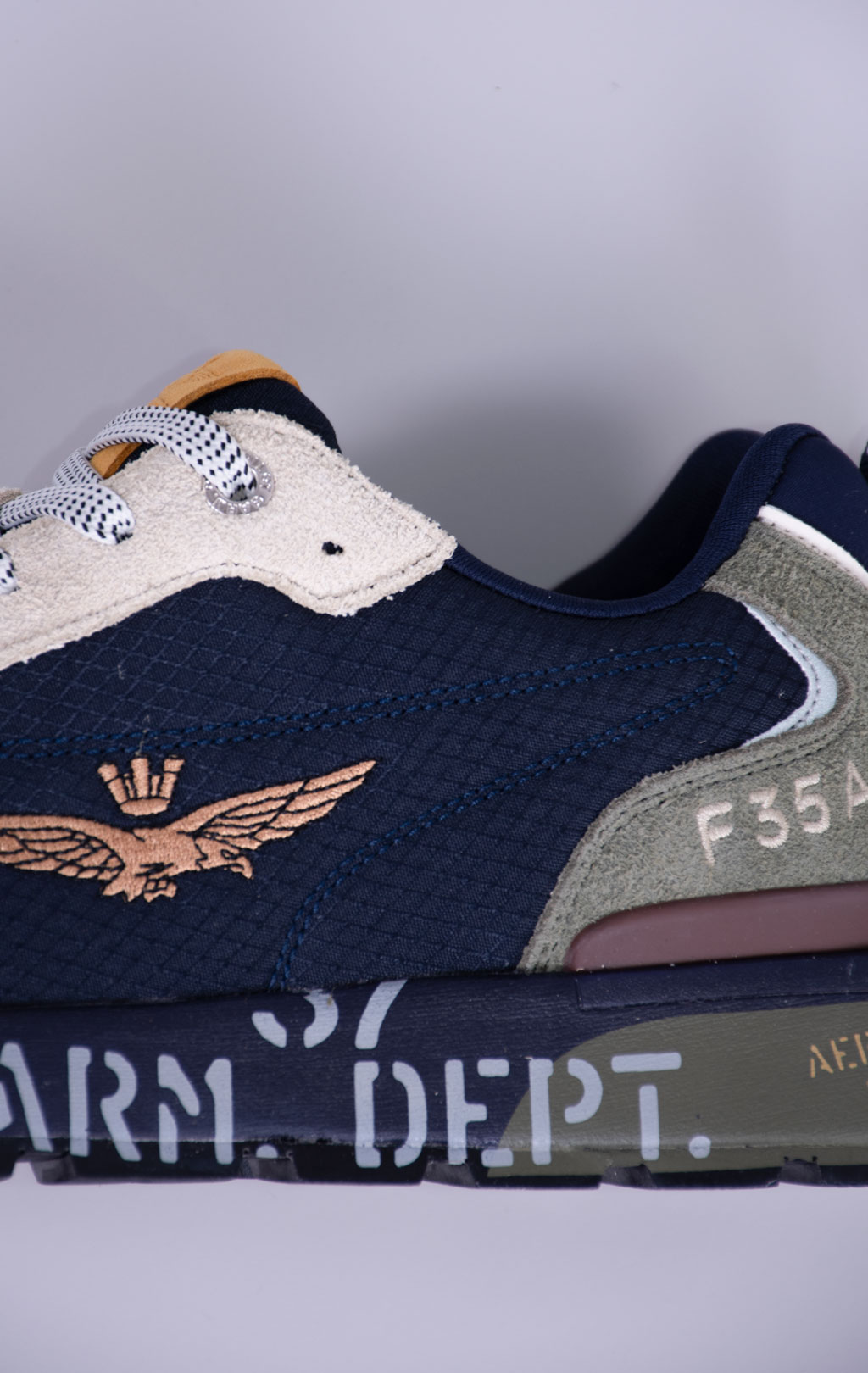 Кроссовки AERONAUTICA MILITARE (SC 0276) замша FW 26/27/CN verde/blue 