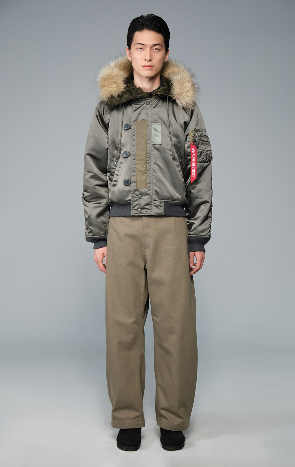 Аляска короткая ALPHA INDUSTRIES N-2B HERITAGE FIT PARKA (1950s VERSION) FW 26/27 field gray 