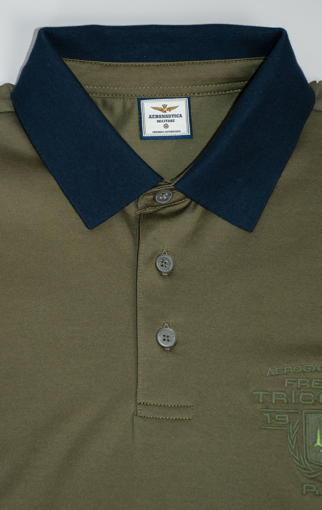 Футболка-поло AERONAUTICA MILITARE SS 25 m/BD military olive (PO 1863) 
