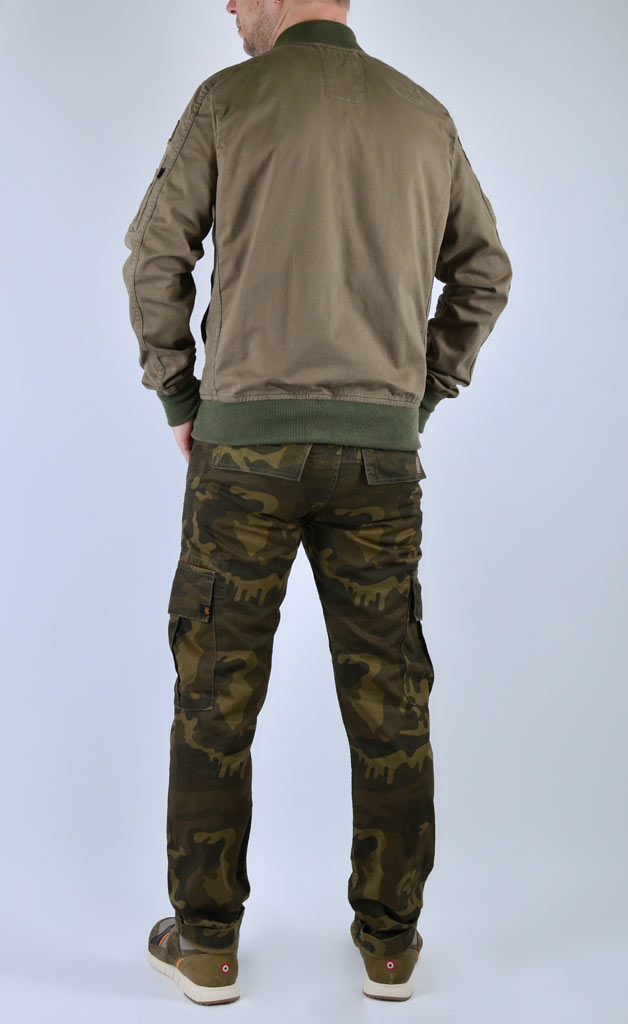 Ветровка-бомбер ALPHA INDUSTRIES GROUND CREW II MA-1 olive 