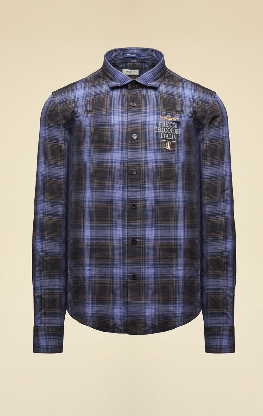 Рубашка AERONAUTICA MILITARE FW 26/27/IN blue optical checked (CA 1335) 