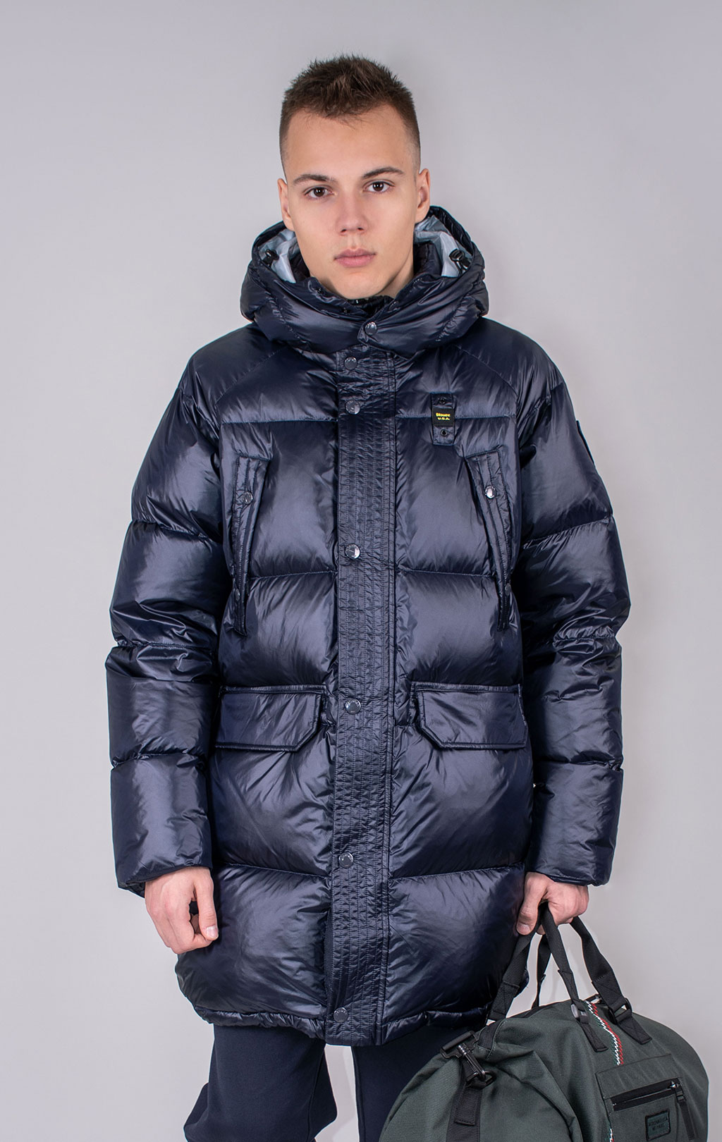 Парка-пуховик BLAUER ABBOT FW 24/25 blue interno blue 975 (KO3323) 