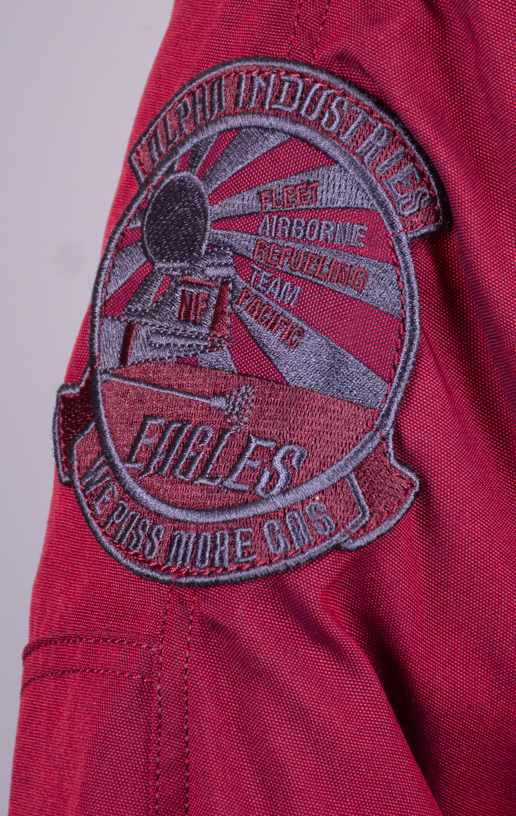 Женская аляска ALPHA INDUSTRIES EXPLORER натур. мех burgundy 