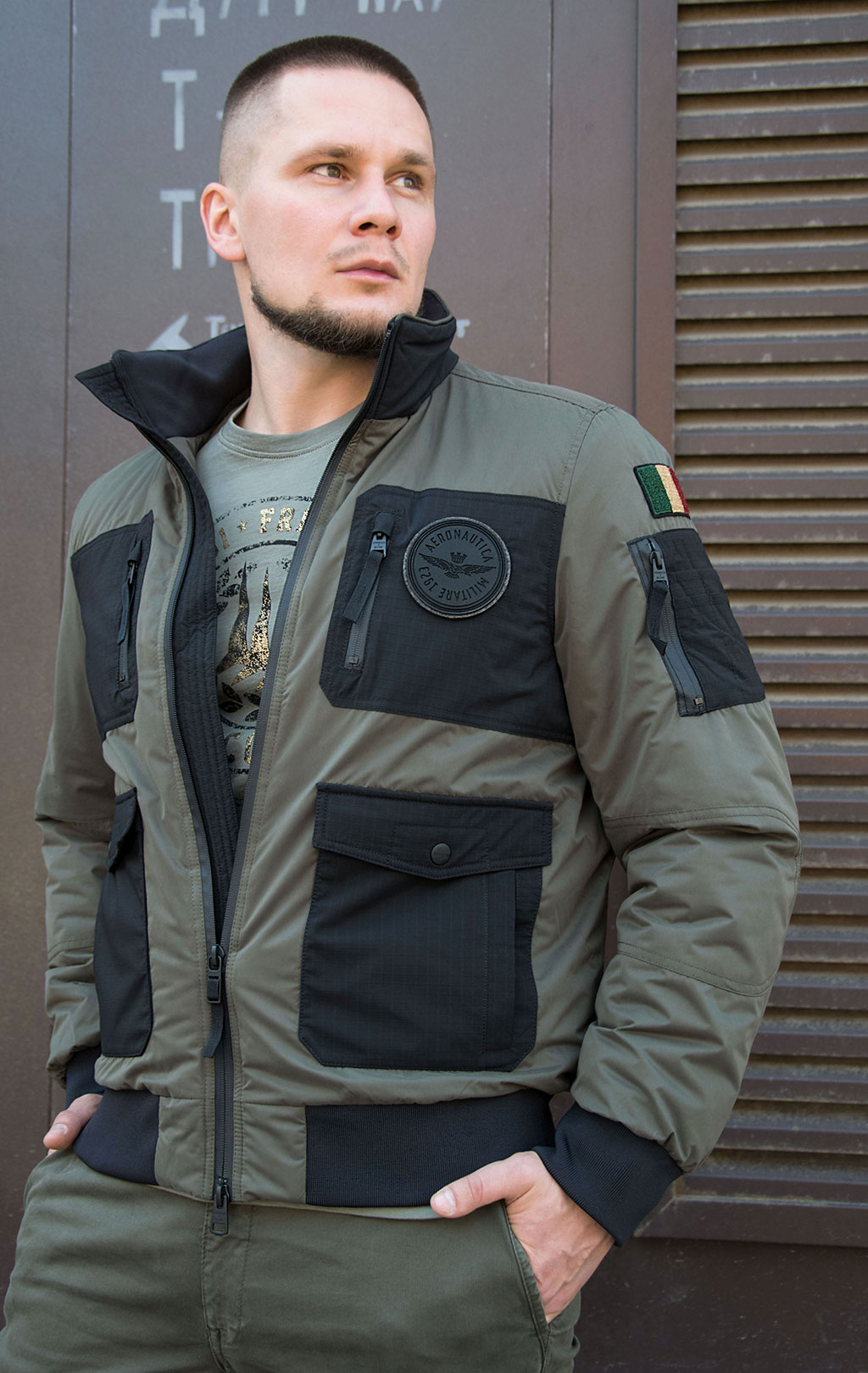 Куртка AERONAUTICA MILITARE FW 20/21/CN verde scuro (AB 1906) 