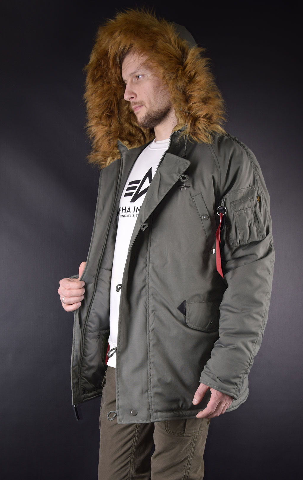 Аляска ALPHA INDUSTRIES EXPLORER vintage green 