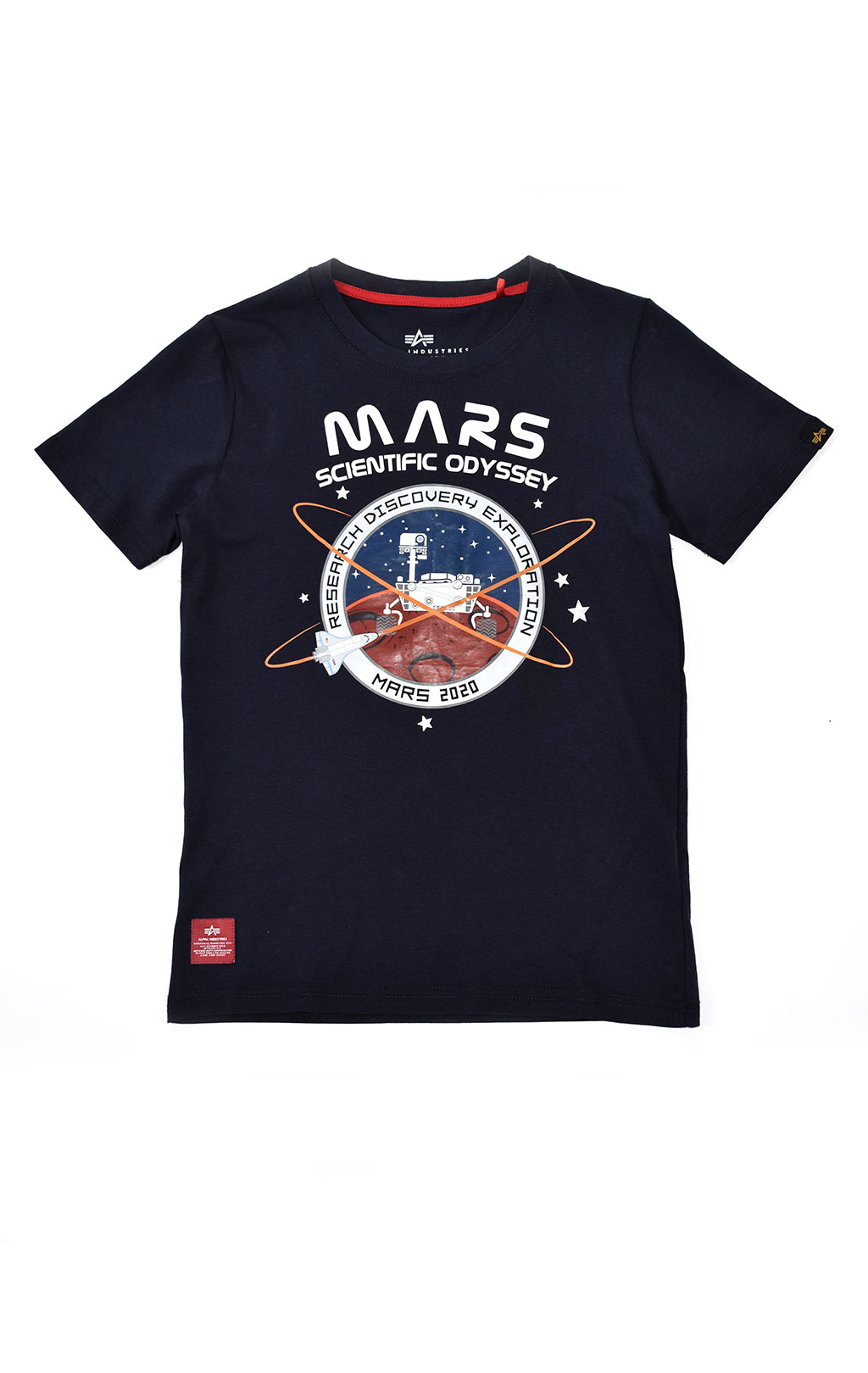 Детская футболка ALPHA INDUSTRIES NASA MISSION TO MARS T rep. blue 