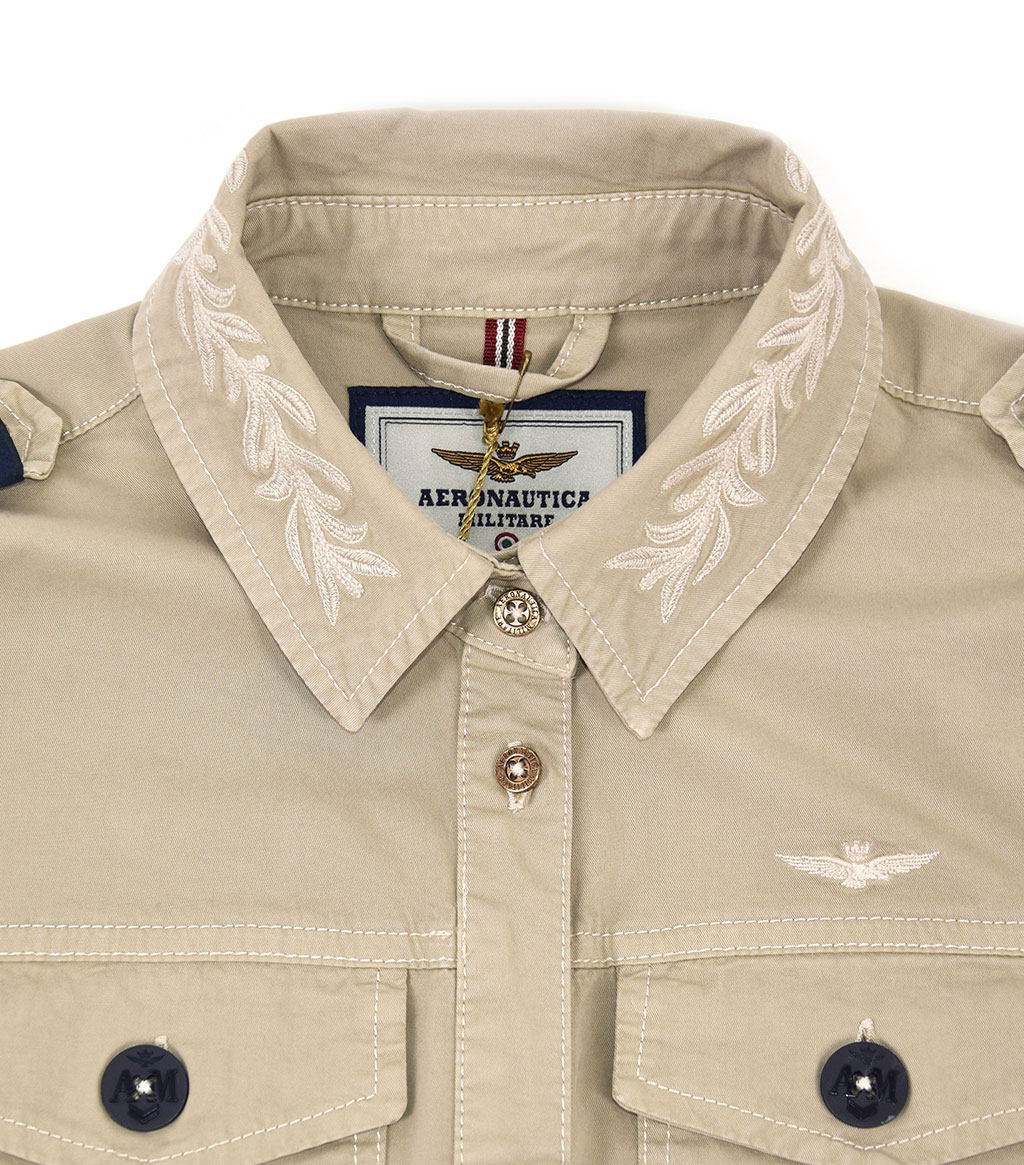 Женская ветровка лёгкая AERONAUTICA MILITARE SS19 beige (AB 1757) 