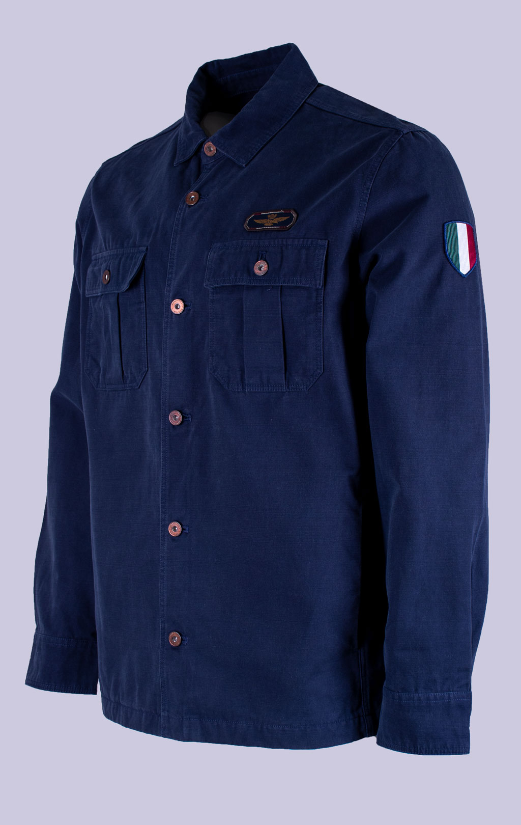 Куртка-рубашка AERONAUTICA MILITARE FW 26/27/IN dark blue (AC 0045) 