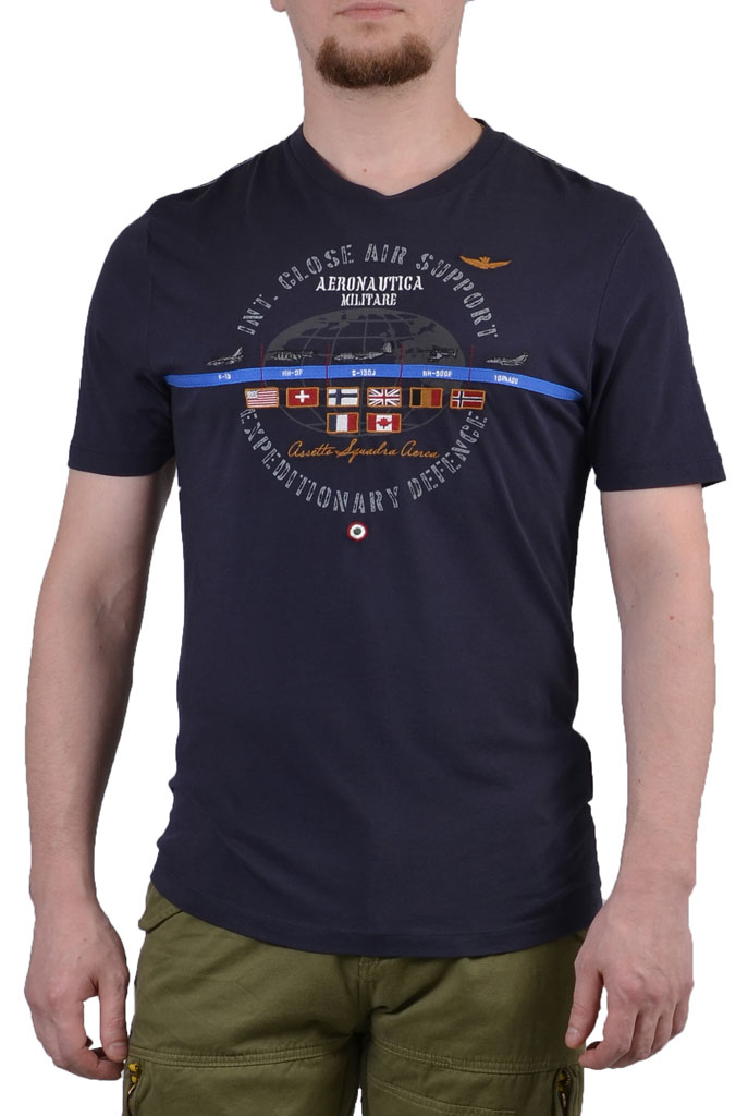 Футболка AERONAUTICA MILITARE blue navy (TS1008) 