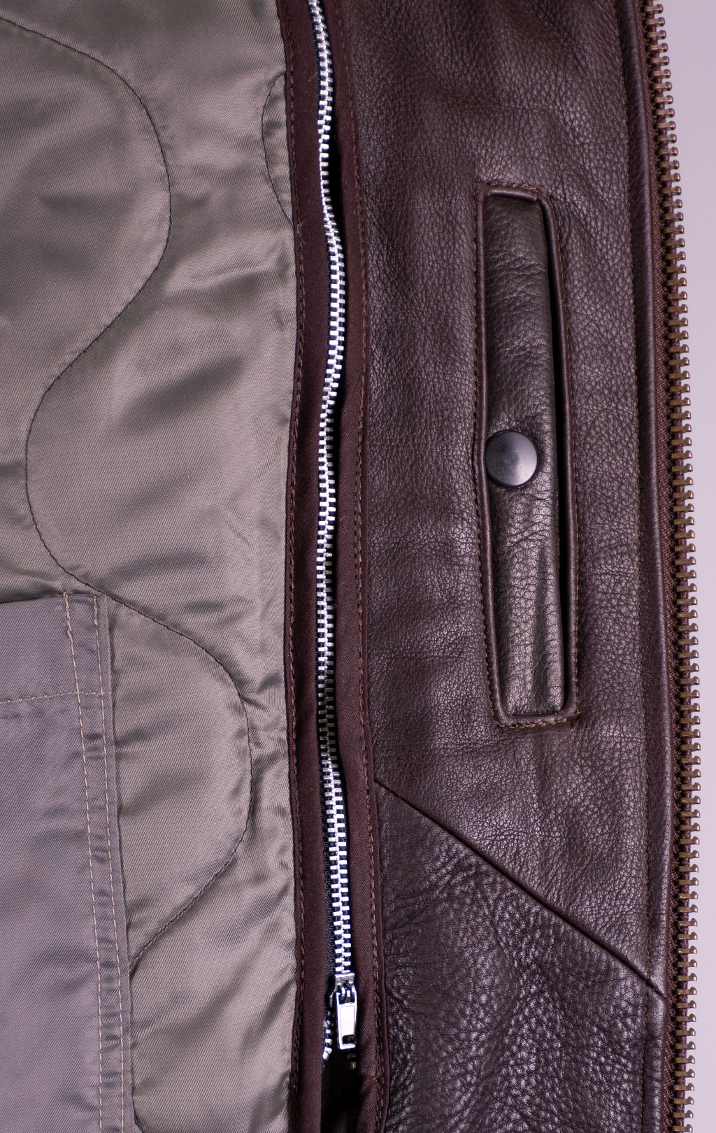 Куртка-пилот COCKPIT B-15 Slim Fit кожа SLIM FIT brown (Z27H02) 