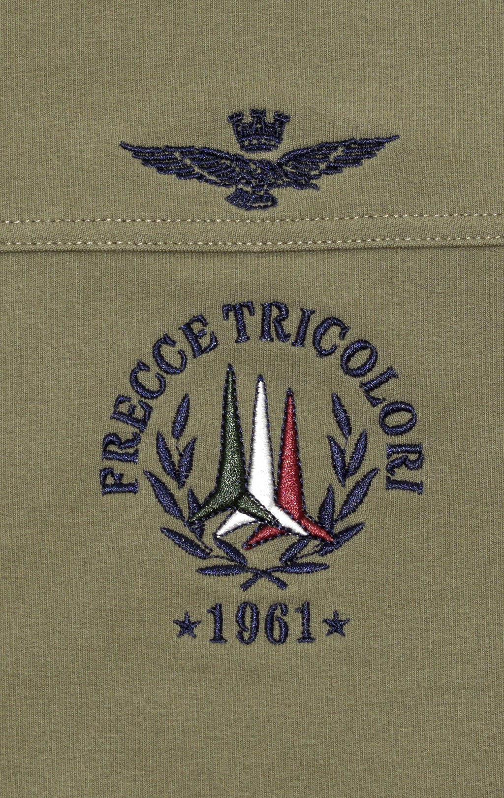 Толстовка AERONAUTICA MILITARE FW 20/21/TR verde marcio (FE 1305) 