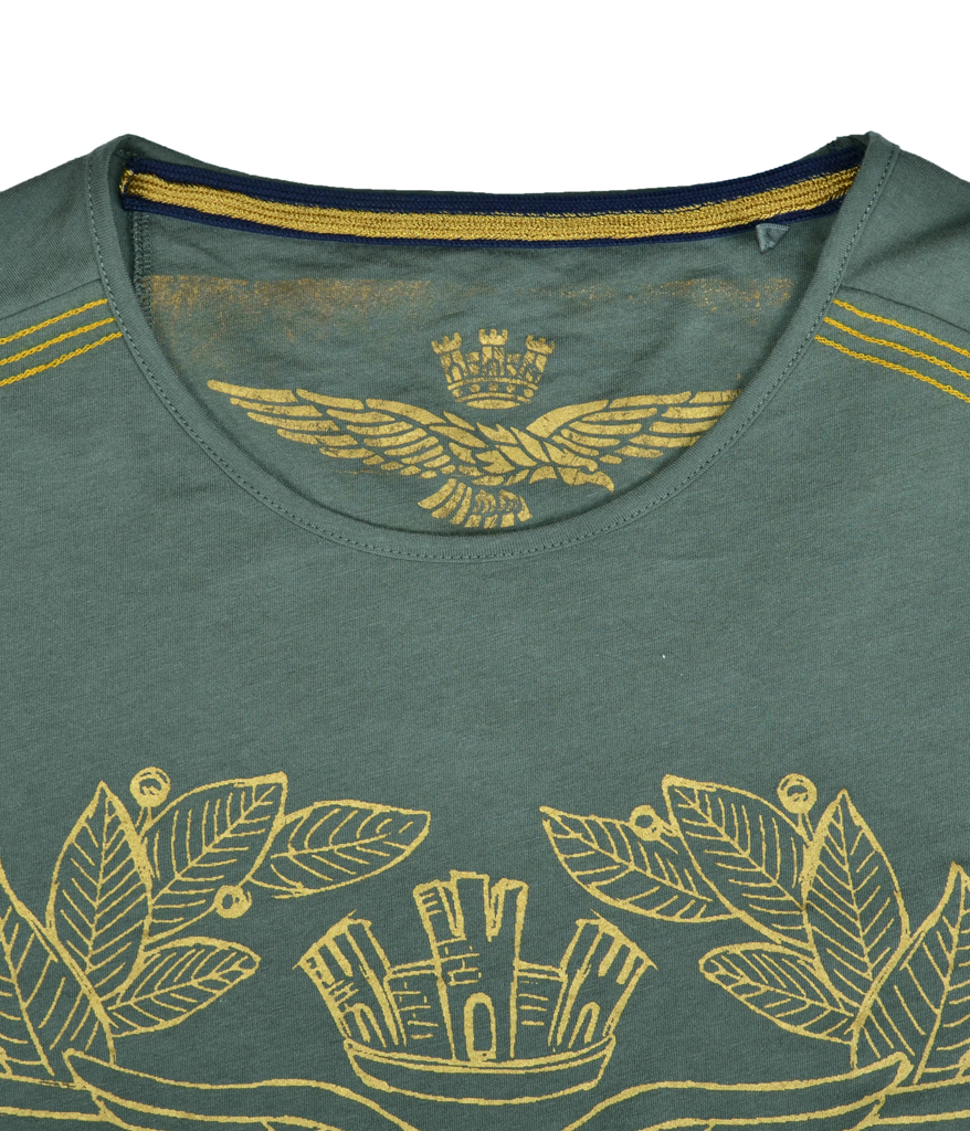 Женский лонгслив AERONAUTICA MILITARE verde eucalipto (TS 1449) 