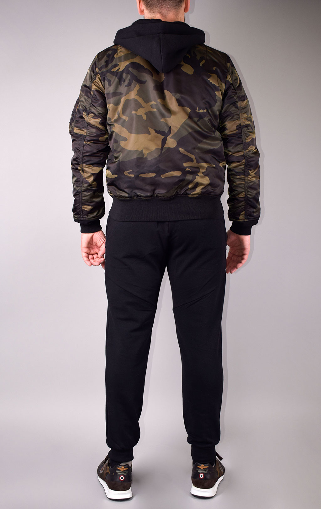 Куртка-бомбер ALPHA INDUSTRIES NATUS MA-1 dark woodland camo 