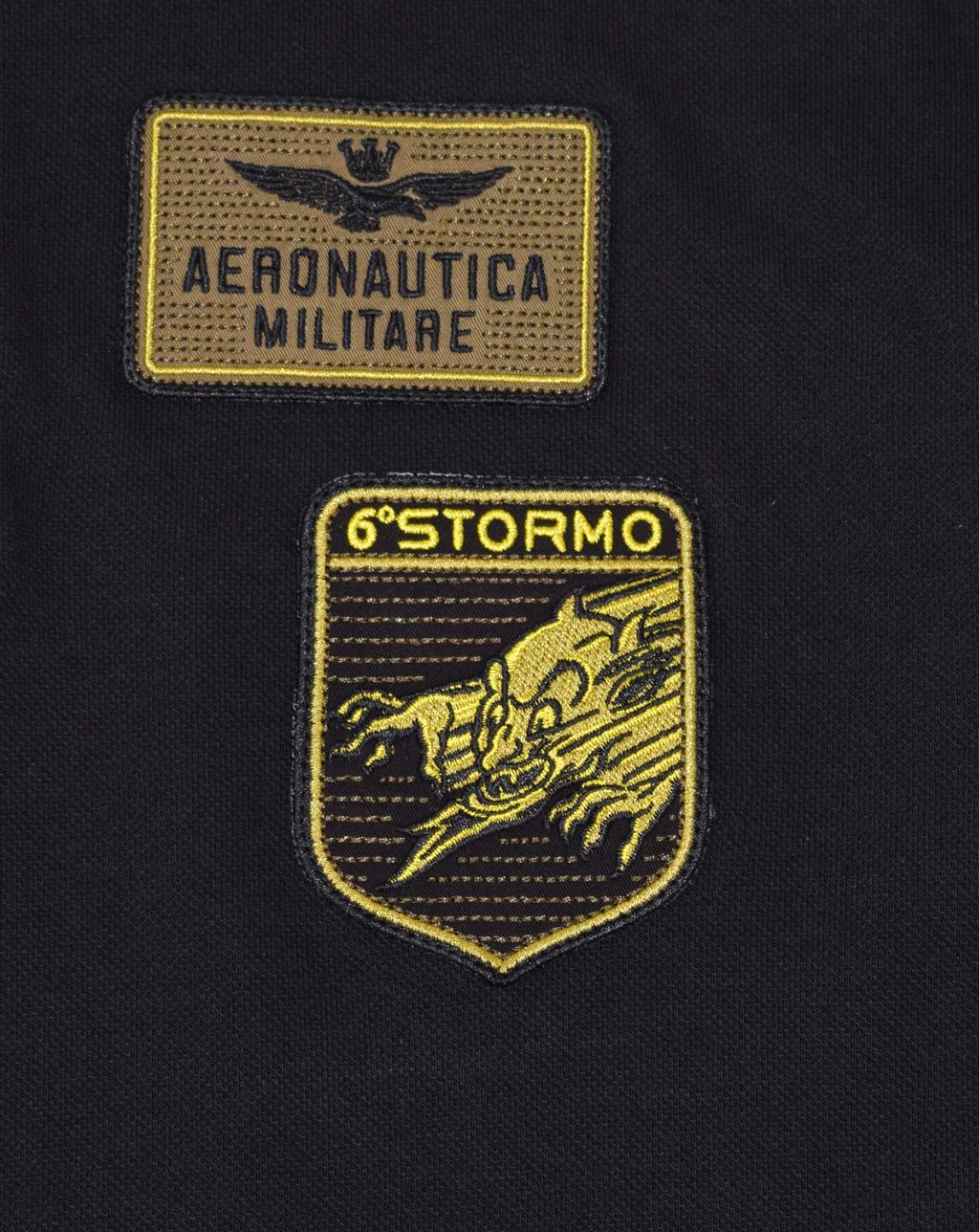 Поло-лонгслив AERONAUTICA MILITARE FW 21/22/TR jet black (TS 1571) 