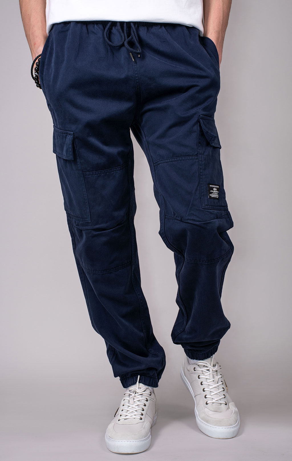 Брюки джоггеры ALPHA INDUSTRIES COTTON JOGGER SS 24 m replica blue 