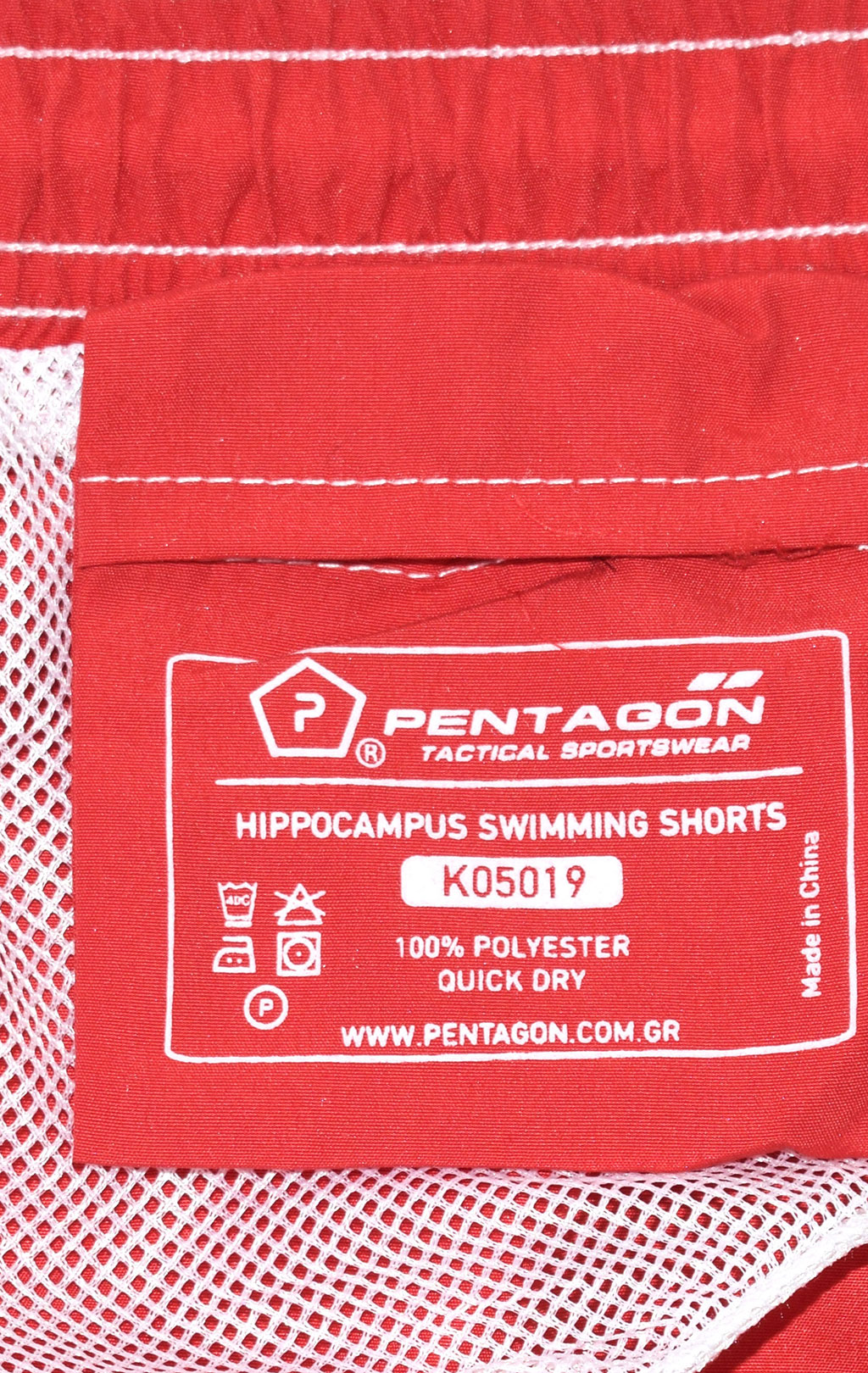Шорты-плавки Pentagon HIPPOCAMPUS red 05019 