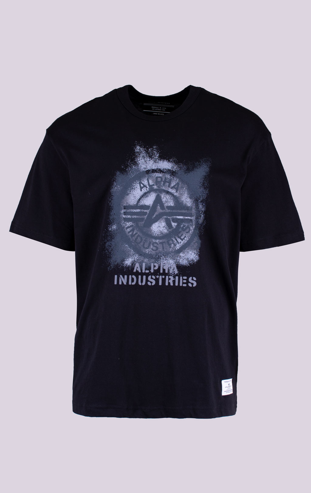 Футболка ALPHA INDUSTRIES RELAXED FADED PRINT TEE SS 26 black 