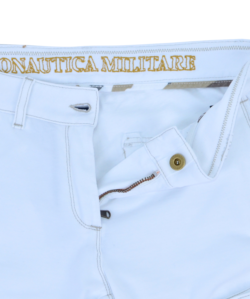 Женские брюки-карго AERONAUTICA MILITARE bianco ottico (PF 687) 