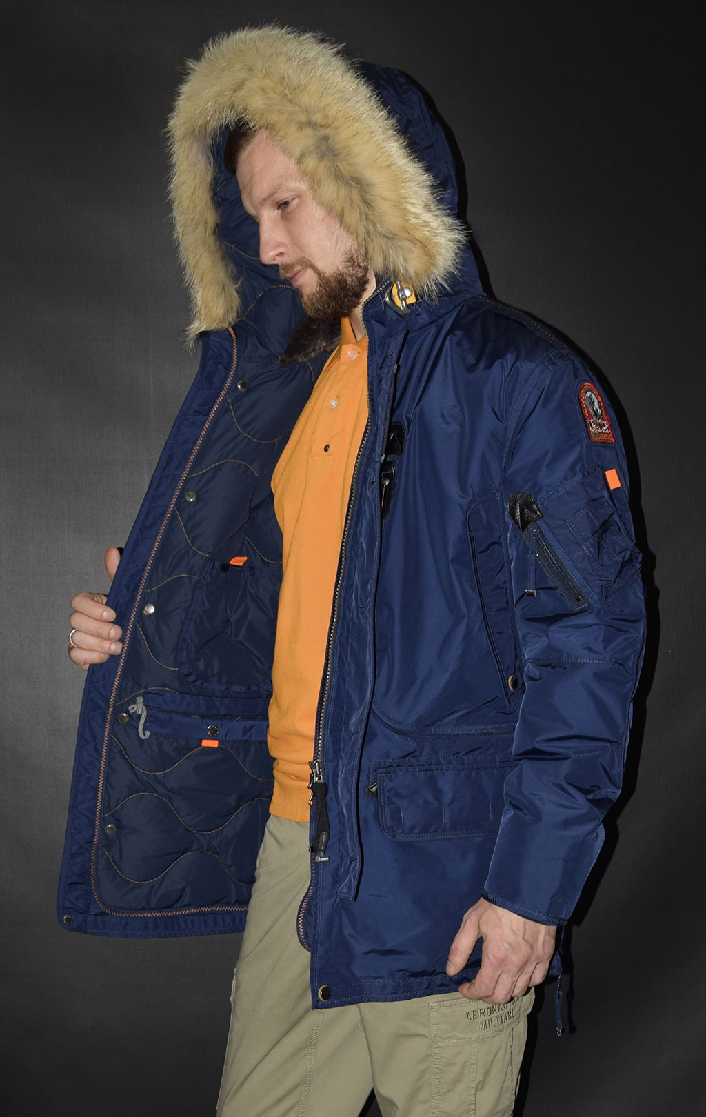 Аляска-пуховик PARAJUMPERS KODIAK cadet blue 