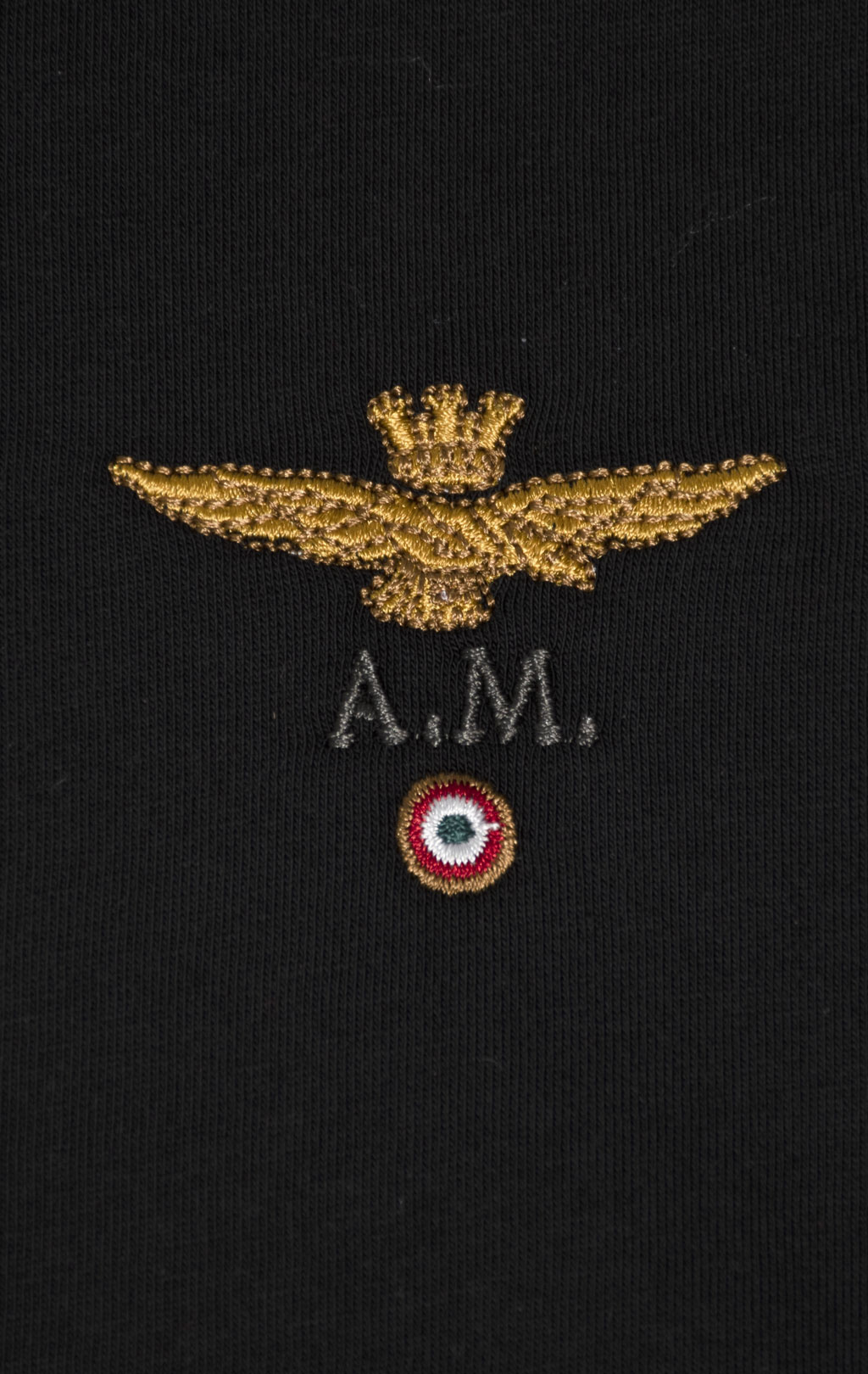 Футболка AERONAUTICA MILITARE SS 25 m/TR jet black (TS 1580) 