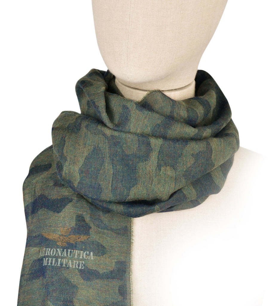 Шарф AERONAUTICA MILITARE camouflage verde (SH 1029) 