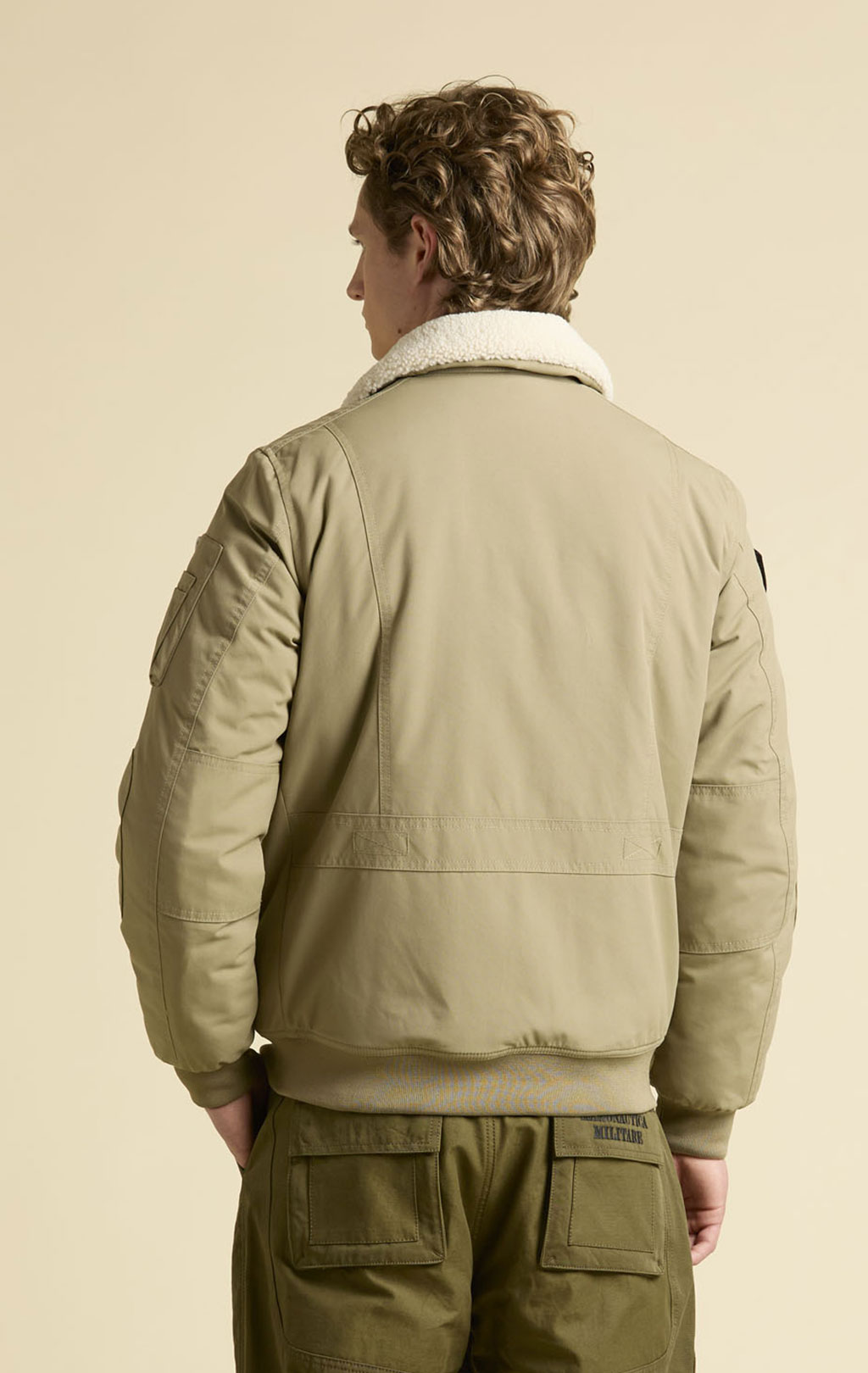 Куртка-пилот AERONAUTICA MILITARE FW 25/26/BD colonial abbey (AB 3024) 