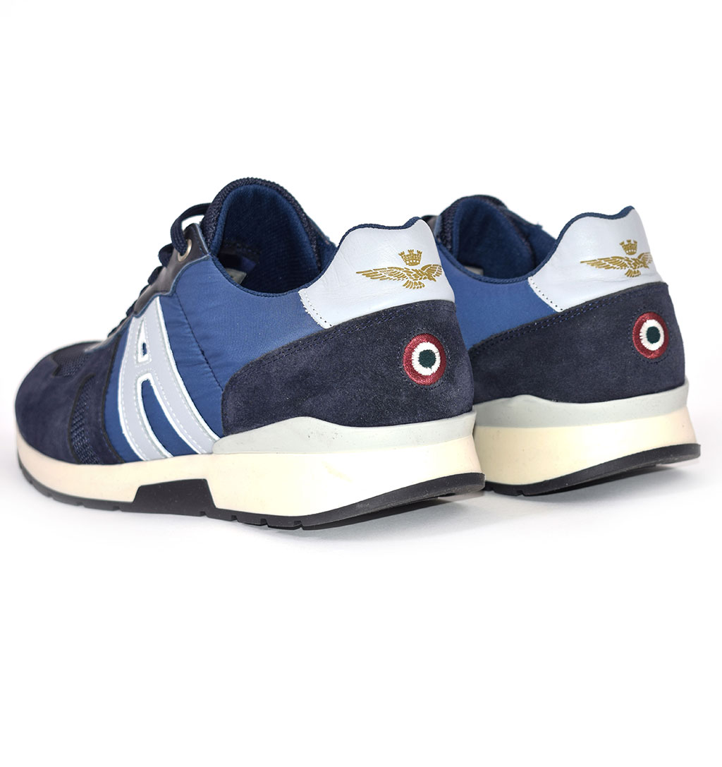 Кроссовки AERONAUTICA MILITARE SS 20/PT blue scuro/blue navy/blue (SC 172) 