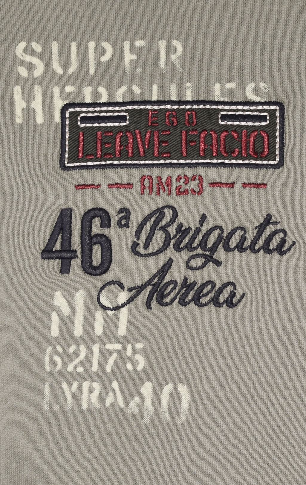 Олимпийка AERONAUTICA MILITARE big size ANTARCTICA FW 23/24/TR light green (FE 1819) 