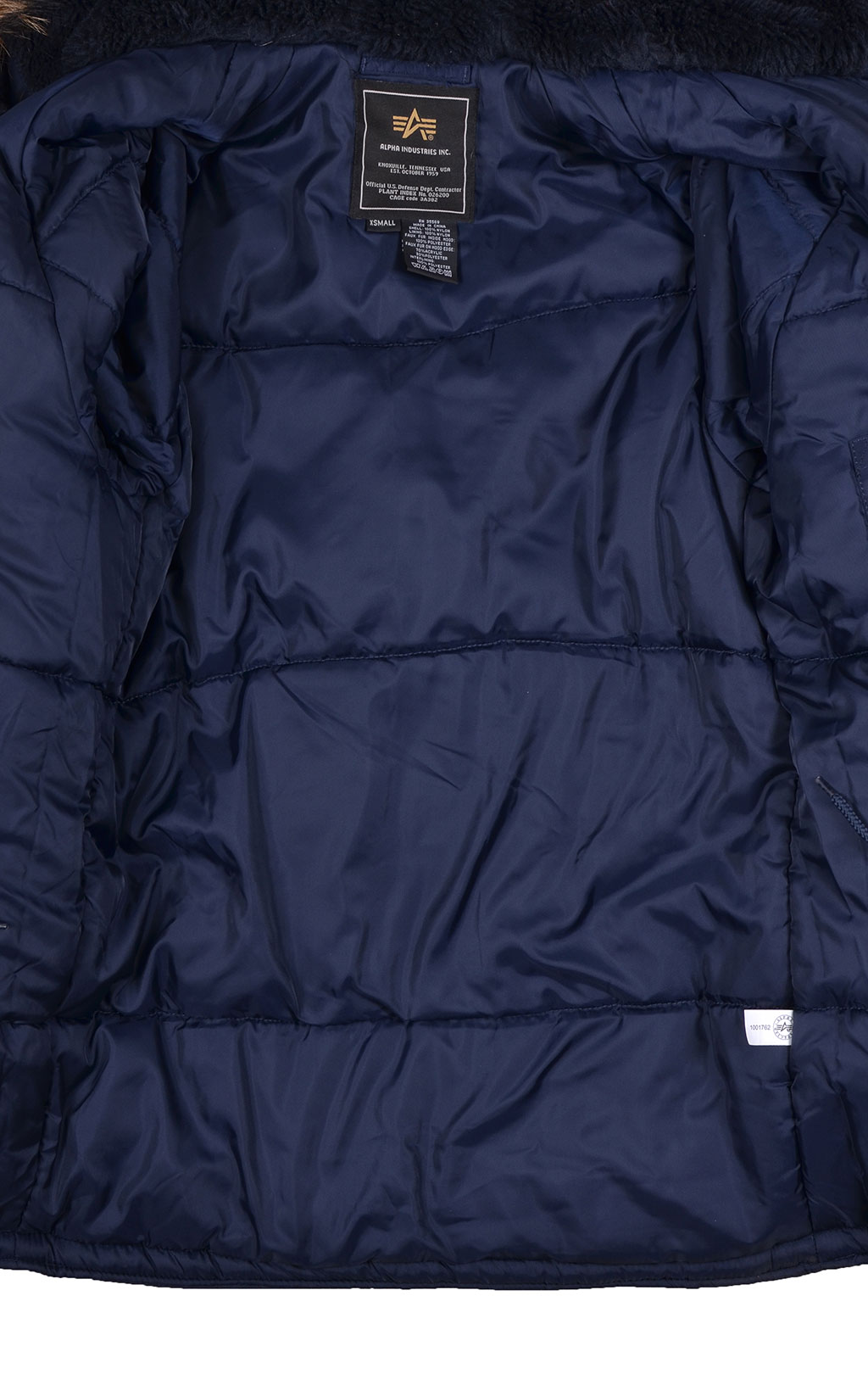 Аляска ALPHA INDUSTRIES CLASSIC N-3B натур. мех rep. blue 