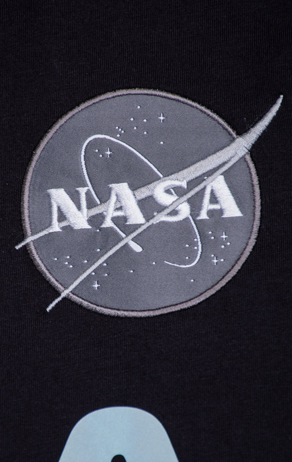 Футболка ALPHA INDUSTRIES NASA Reflective big size black 