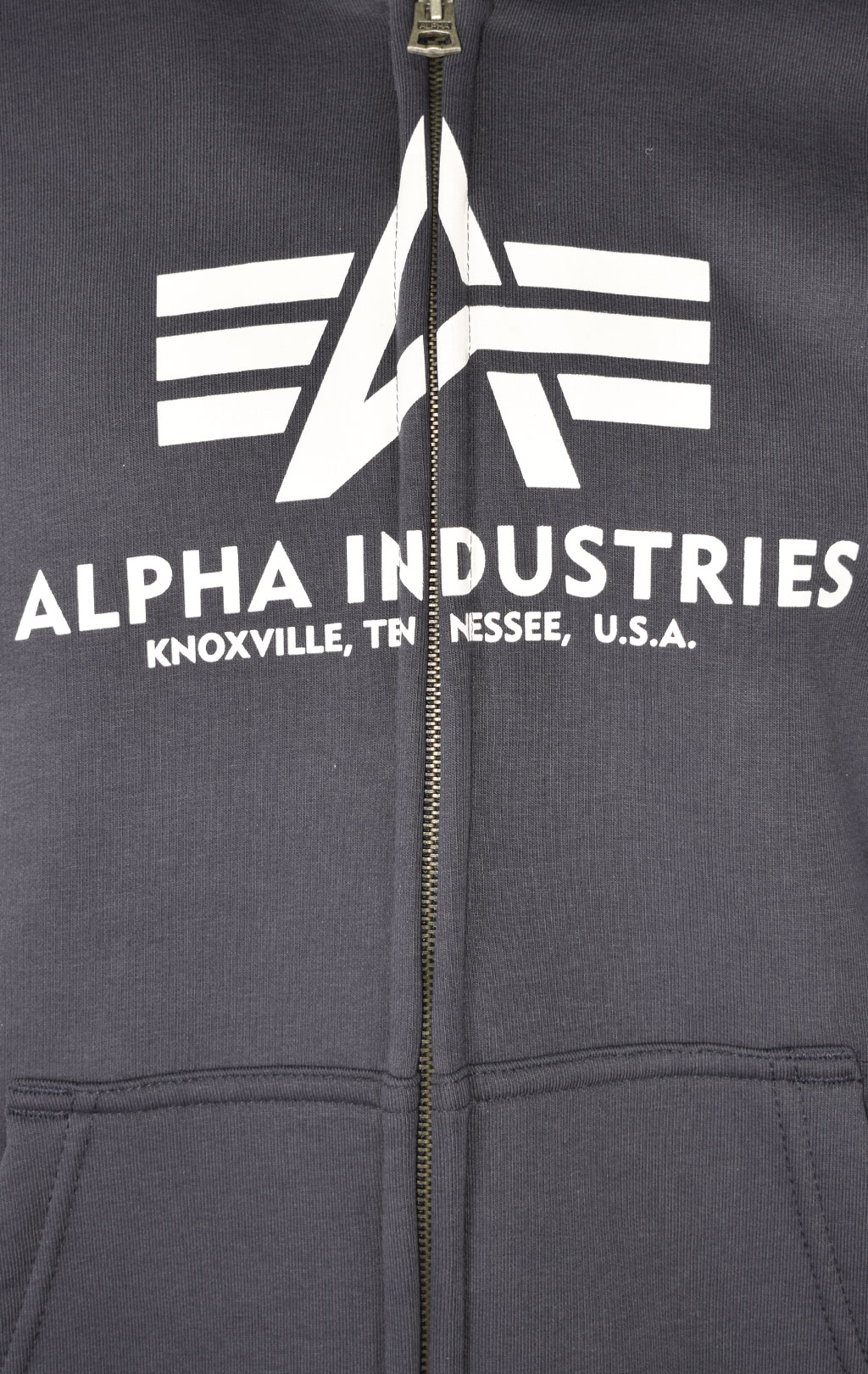 Толстовка ALPHA INDUSTRIES BASIC ZIP HOODY navy 