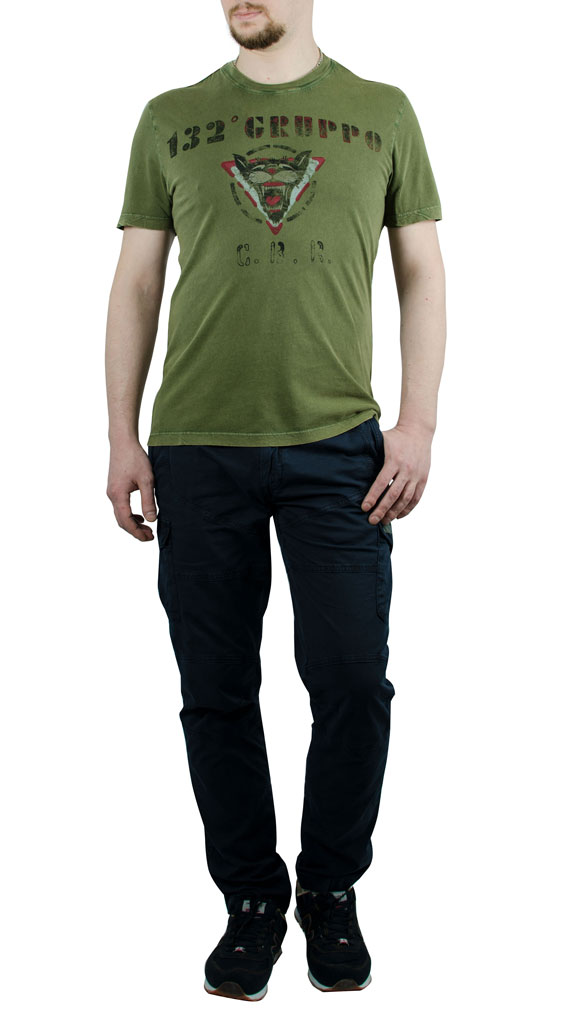 Футболка AERONAUTICA MILITARE verde oliva (TS 1350) 