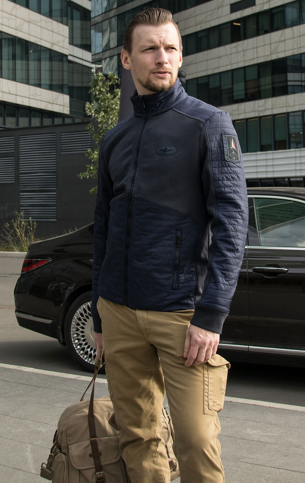 Толстовка-куртка AERONAUTICA MILITARE FW 19/20 blue navy (AF 380) 