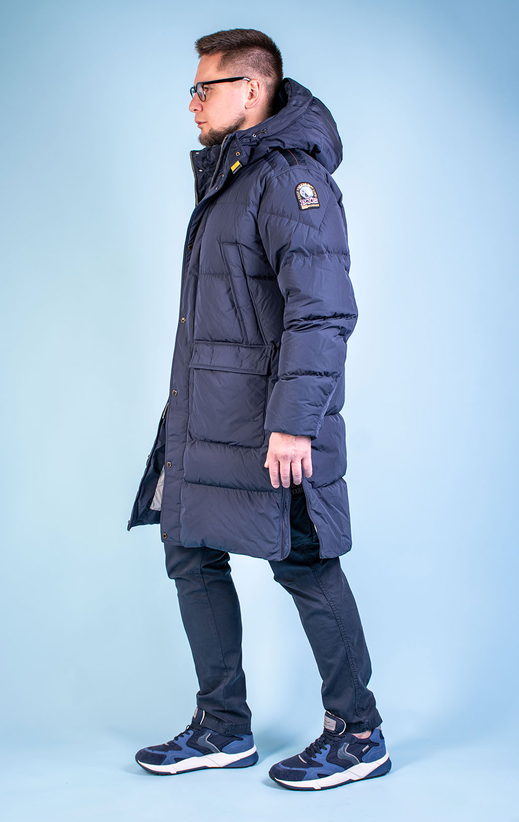 Куртка-пуховик PARAJUMPERS LONG BEAR MAN FW 25/26 blue navy 