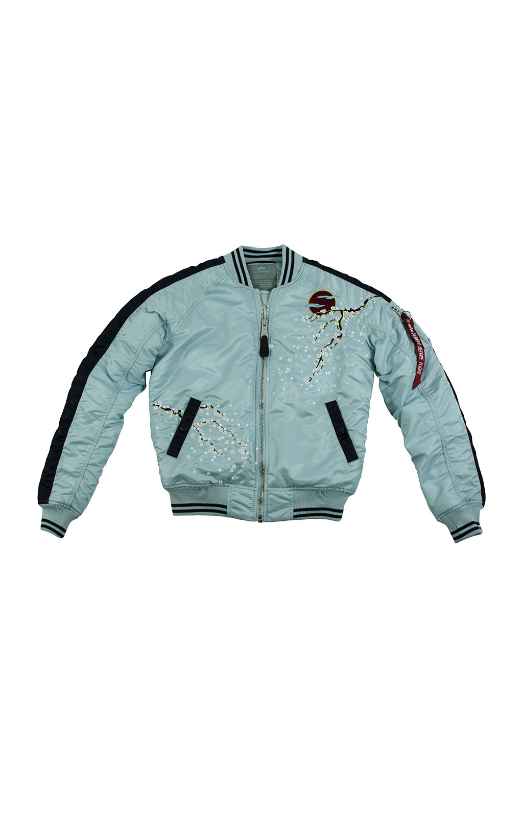 Женская куртка-бомбер лётная ALPHA INDUSTRIES SOUVENIER MA-1 air blue 