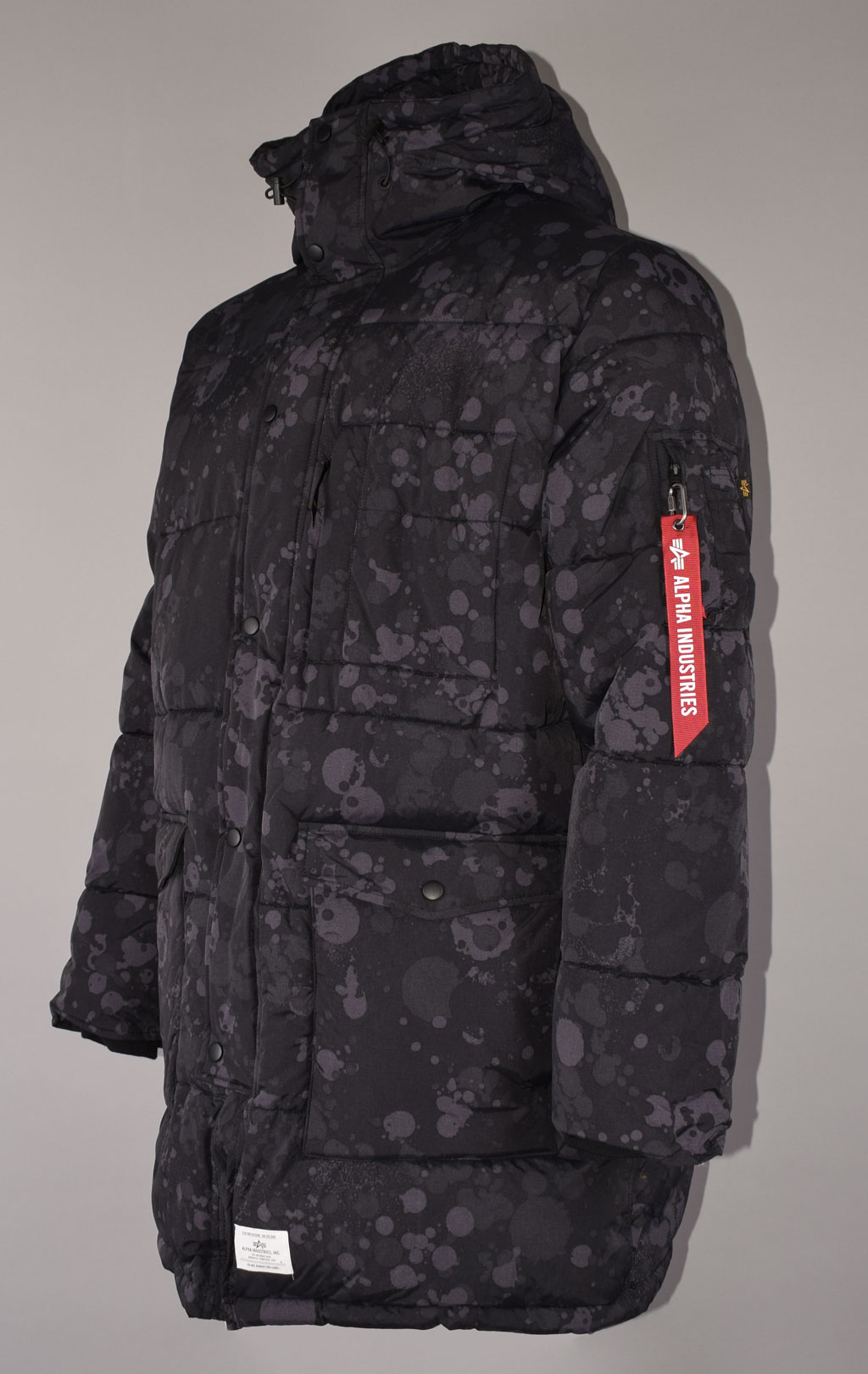 Аляска ALPHA INDUSTRIES QUILTED PARKA N-3B FW 22/23 m territory black camo 