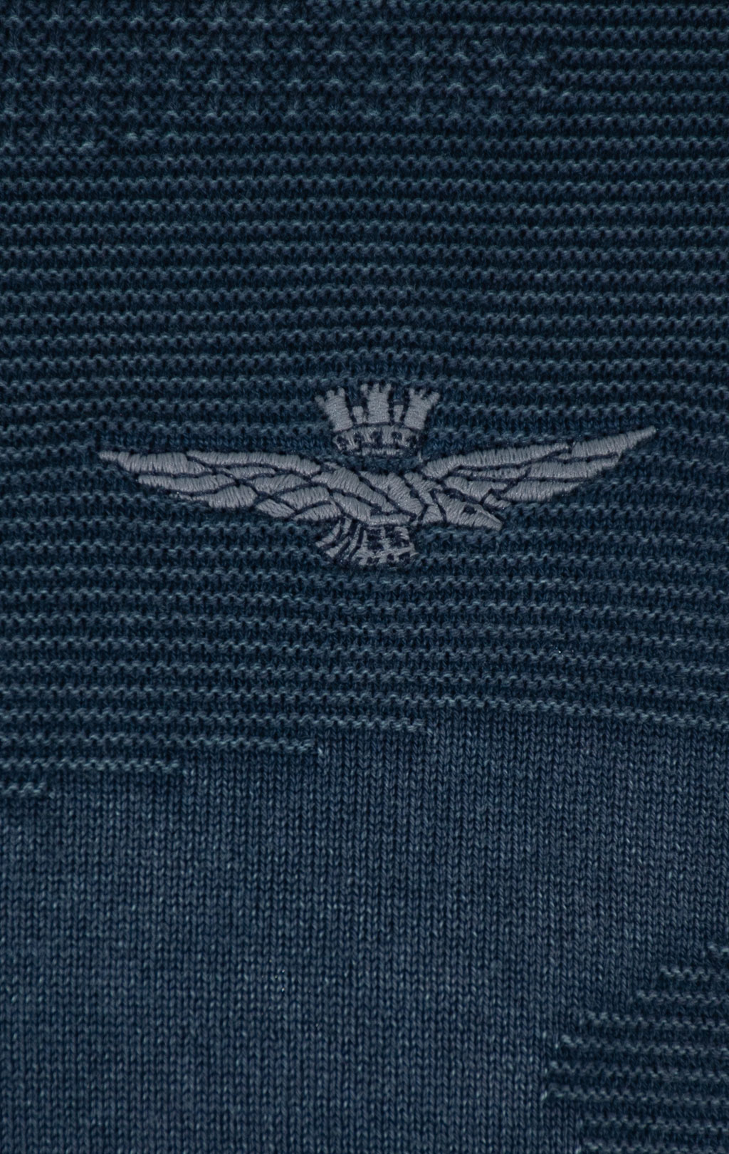 Свитер на молнии AERONAUTICA MILITARE SS 25 m/IN blue navy washed (MA 1501) 