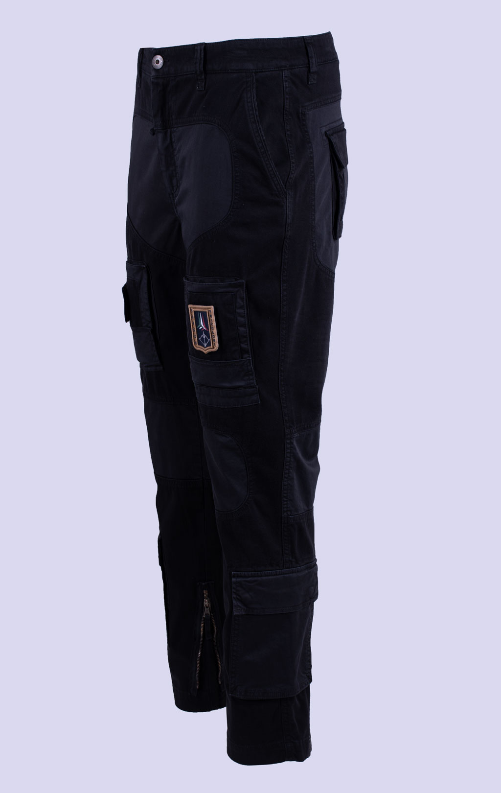 Брюки-карго AERONAUTICA MILITARE ANTI-G плотные FW 26/27/AL jet black (PA 1664) 