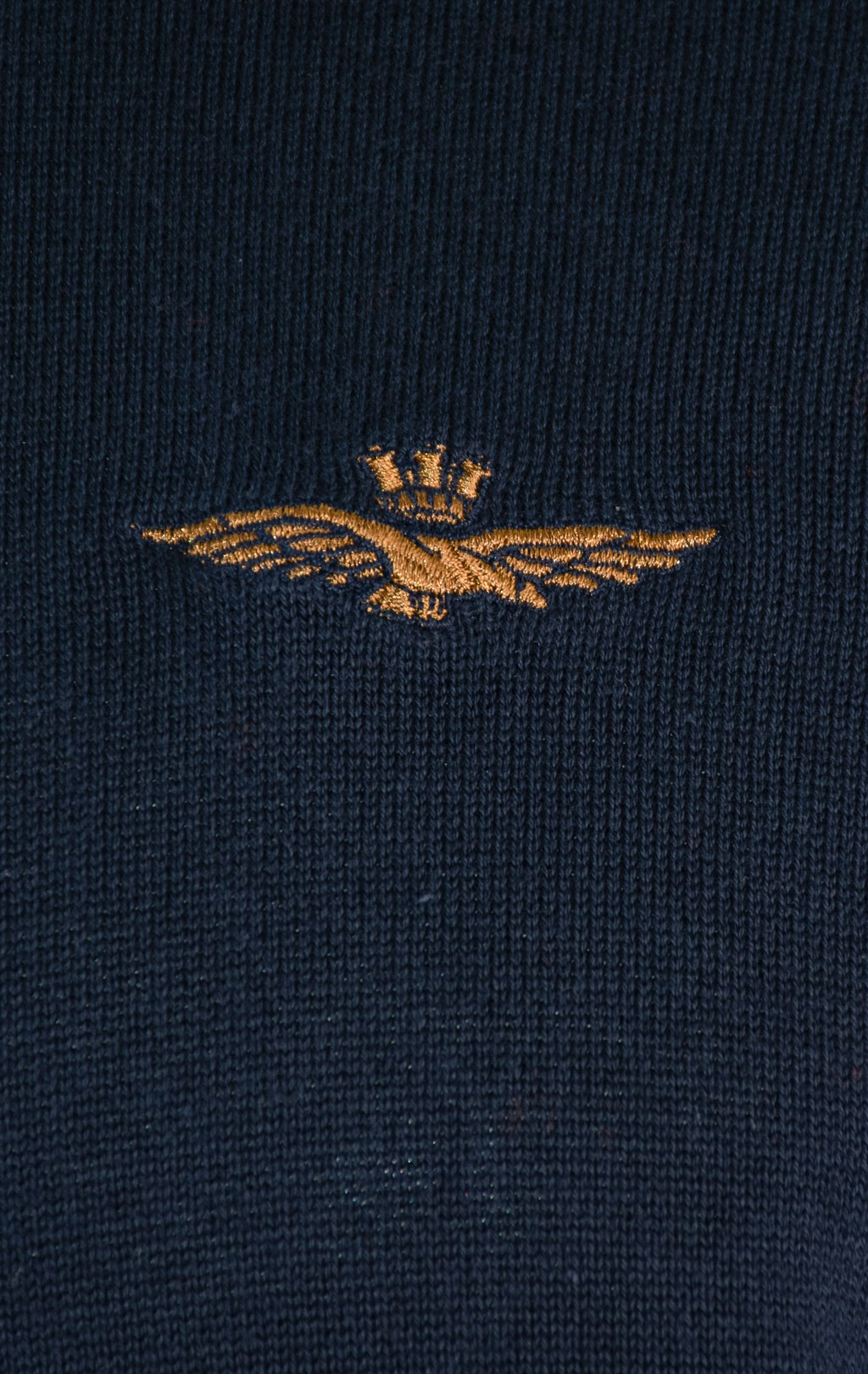Свитер на молнии AERONAUTICA MILITARE FW 25/26/BL blue navy (MA 1580) 