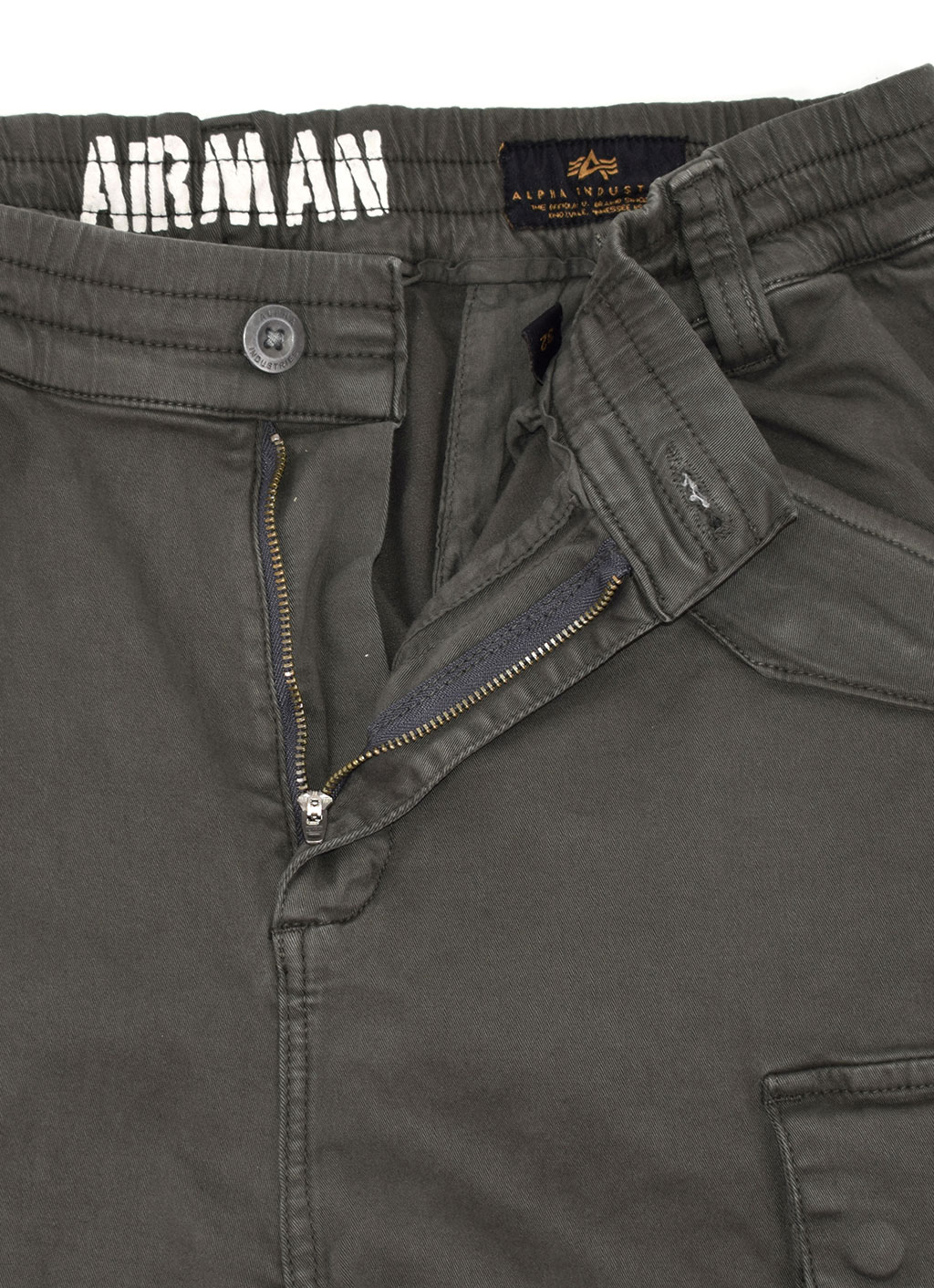 Брюки-карго ALPHA INDUSTRIES AIRMAN VINTAGE grey black 