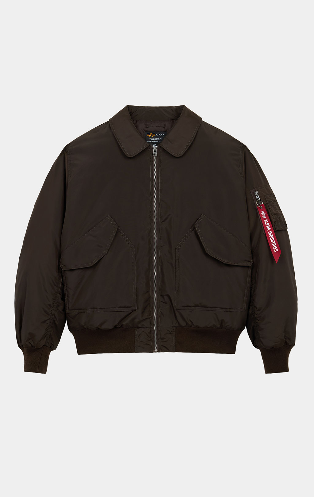Куртка лётная ALPHA INDUSTRIES CWU 45/P RELAXED FIT FLIGHT JACKET (OXFORD) FW 26/27 hickory 