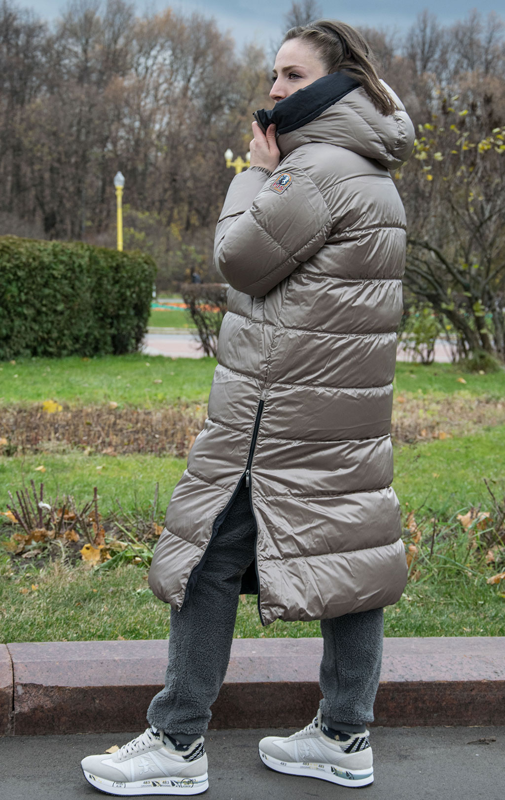 Женское пальто пуховое PARAJUMPERS SLEEPING BAG двустороннее FW 21/22 pencil atmosphere 