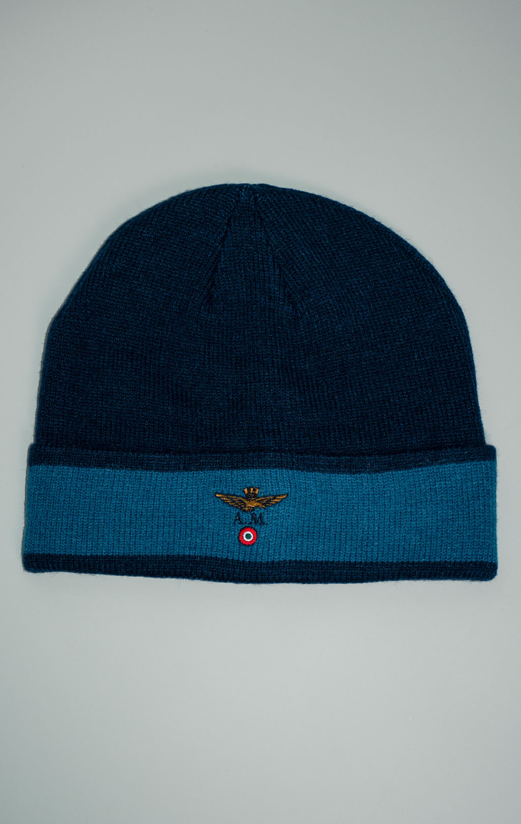 Шапка вязаная AERONAUTICA MILITARE FW 25/26/CN blue navy (CU 0082) 