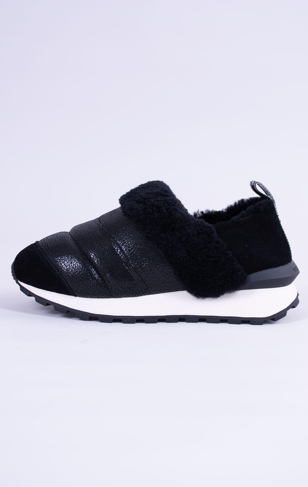 Женские кроссовки VOILE BLANCHE QWARK SLIP FUR WOMAN мех FW 26/27 black 2016210 