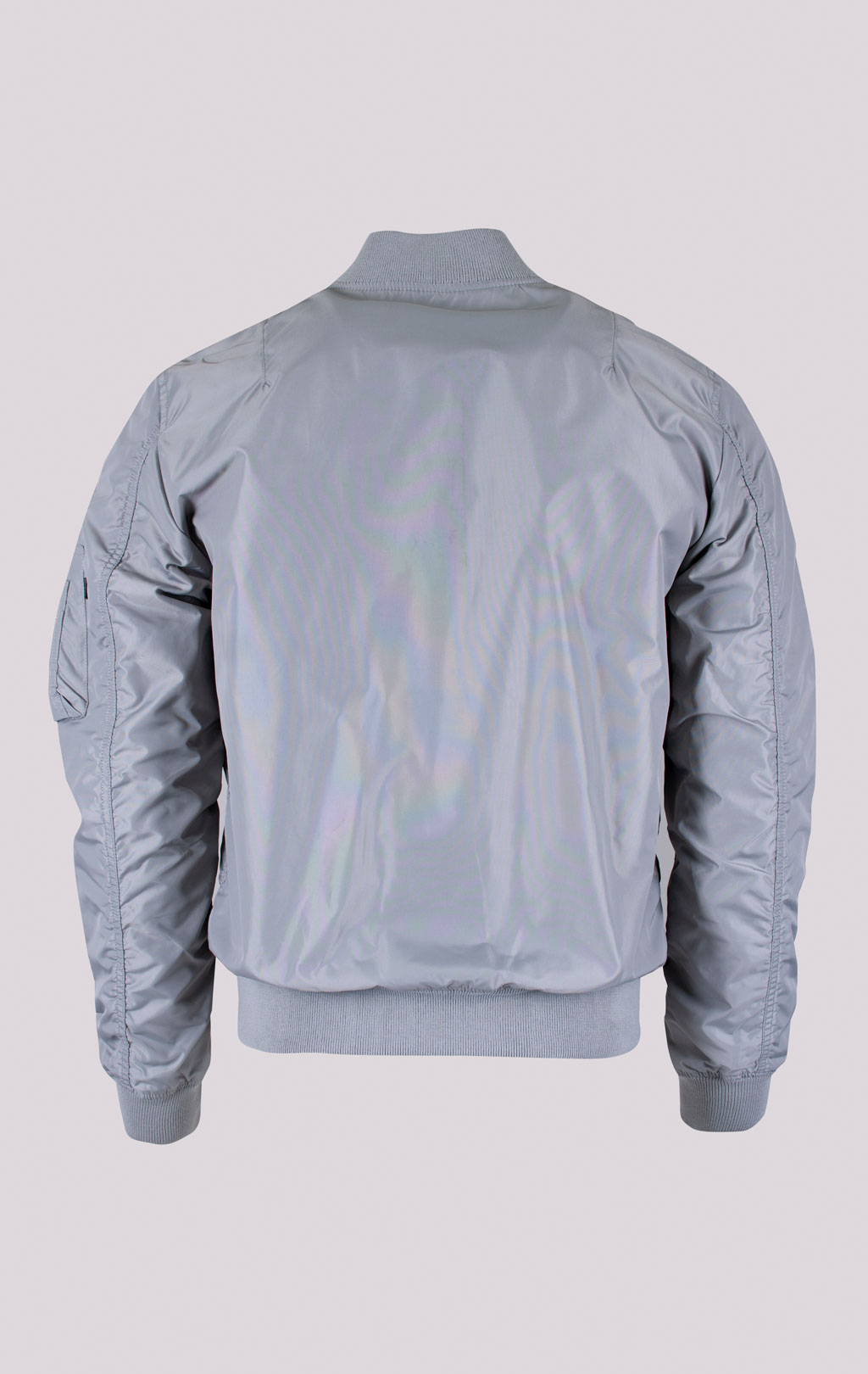 Ветровка-бомбер ALPHA INDUSTRIES MA-1 TT NASA REVERSIBLE II silver 