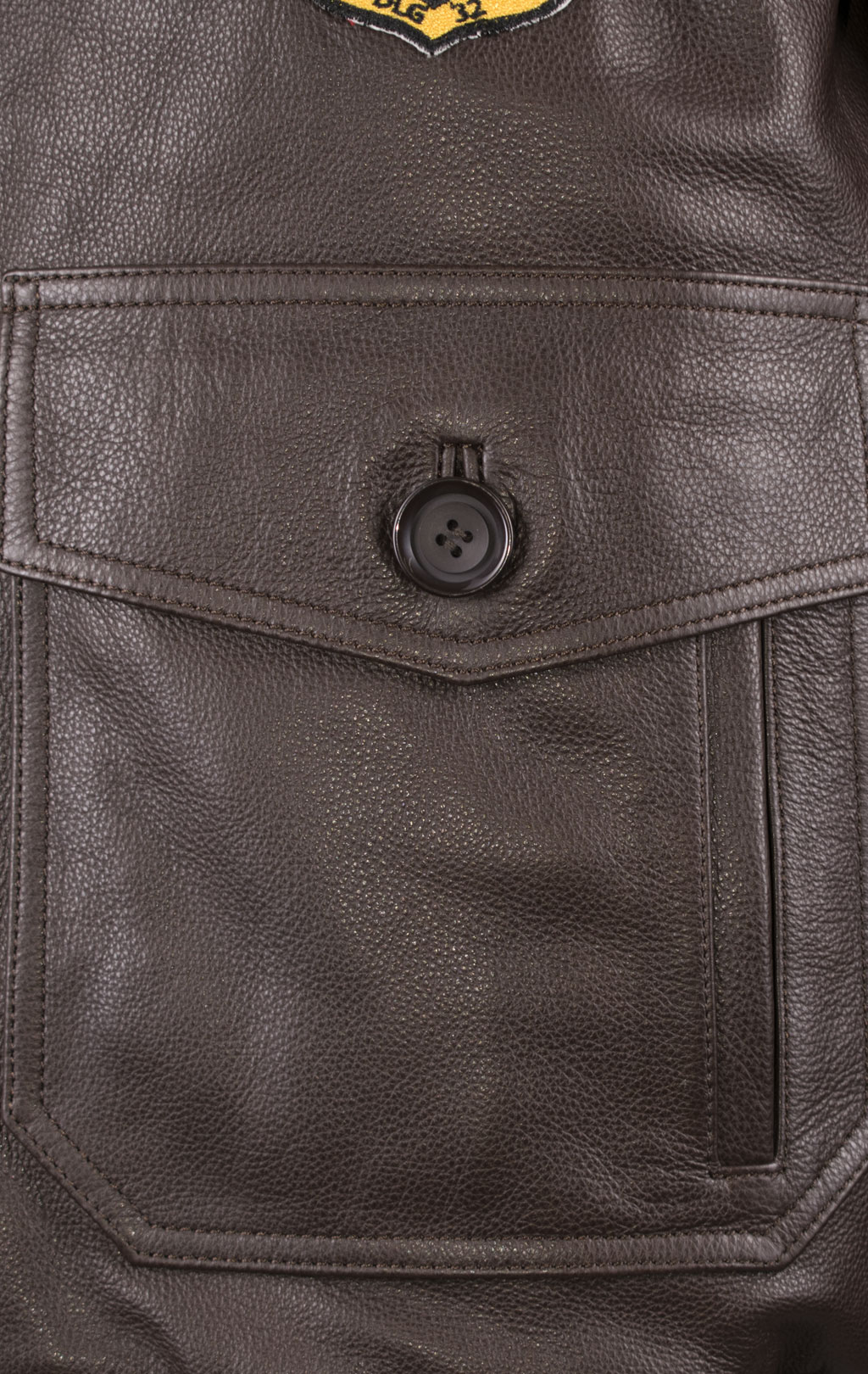 Куртка-пилот KODZIC G-1 кожа с нашивками MH brown 