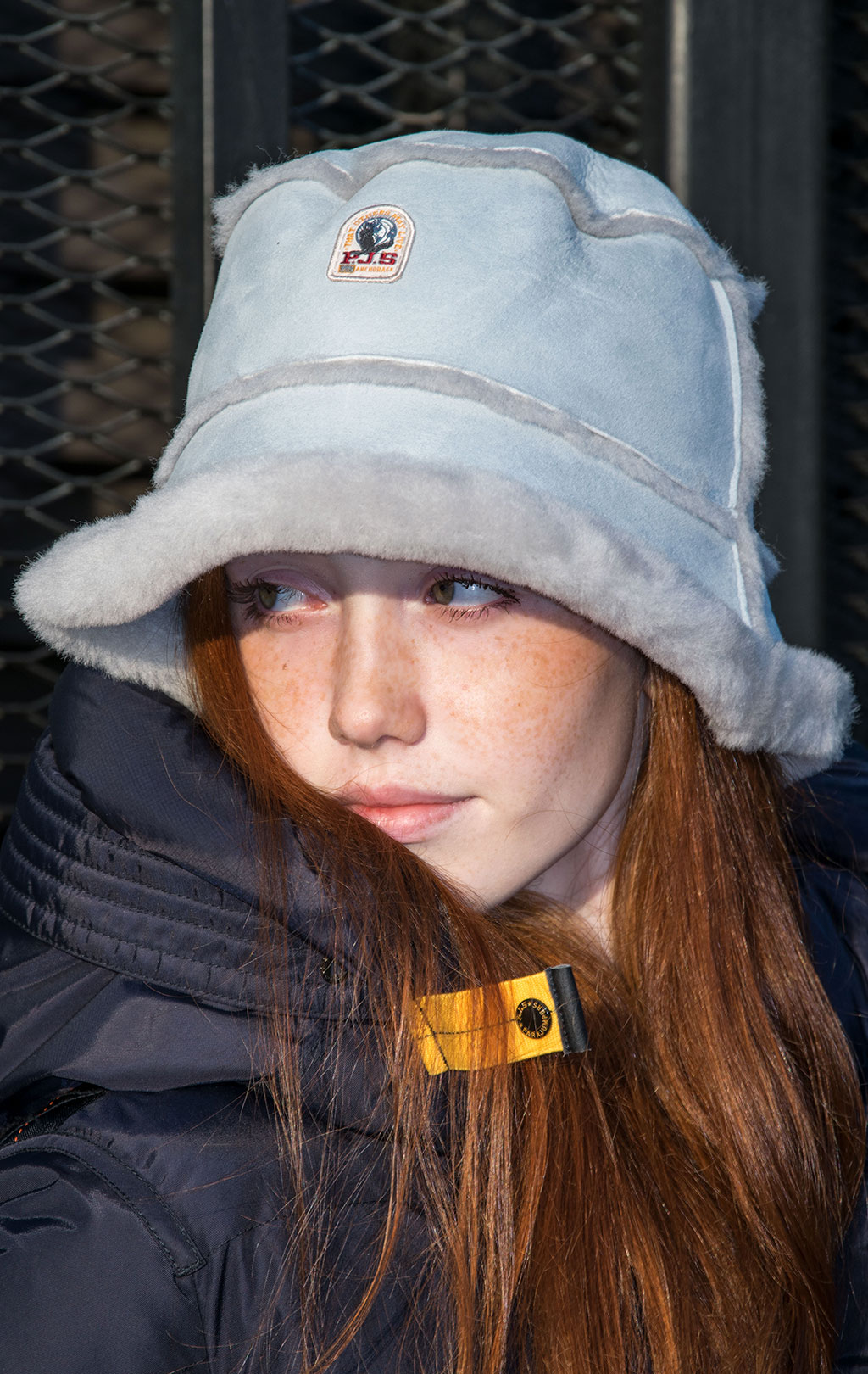 Женская панама PARAJUMPERS SHEARLING BUCKET HAT овчина FW 23/24 shark 